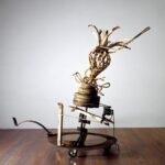 Fotografia da obra Henri Bergson (1988), de Jean Tinguely