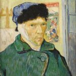 Pintura "Autorretrato com a Orelha Cortada" de Vincent Van Gogh