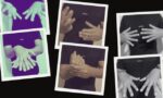 Fotografias mostrando como sinalizar "inclusão" em libras